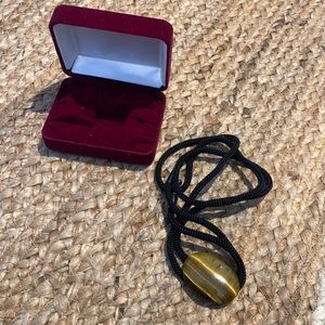 tigers eye pendant necklace